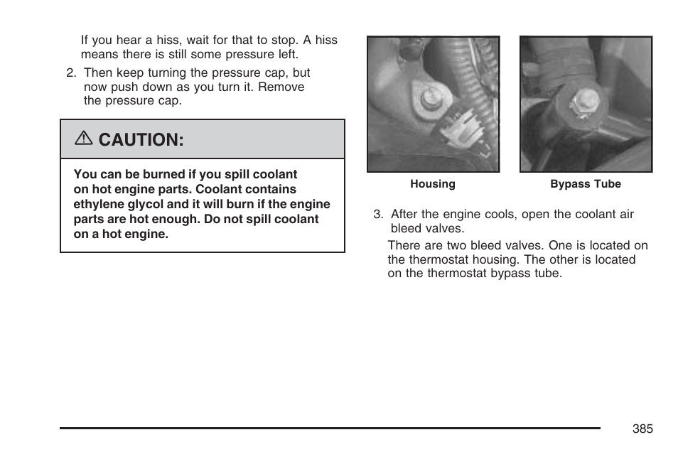 Caution | Buick 2007 Rendezvous User Manual | Page 385 / 528