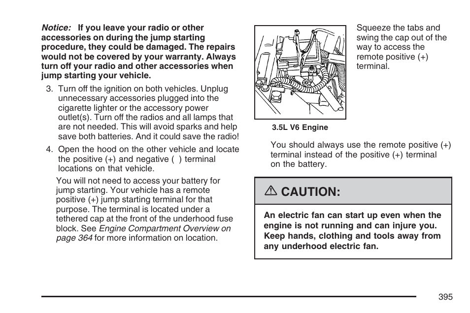 Caution | Buick 2007 Rendezvous User Manual | Page 395 / 528