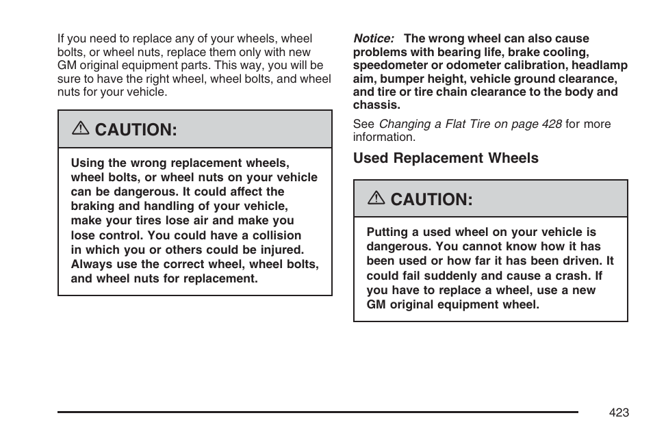 Buick 2007 Rendezvous User Manual | Page 423 / 528