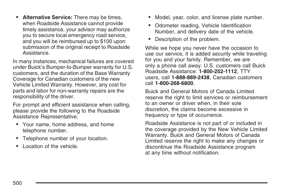 Buick 2007 Rendezvous User Manual | Page 500 / 528