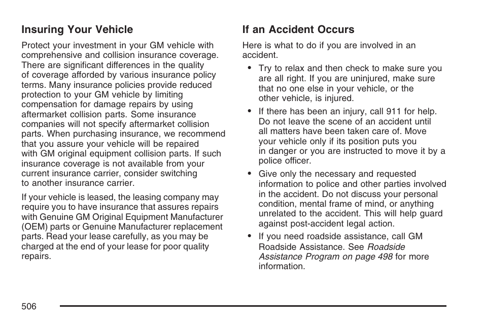 Buick 2007 Rendezvous User Manual | Page 506 / 528