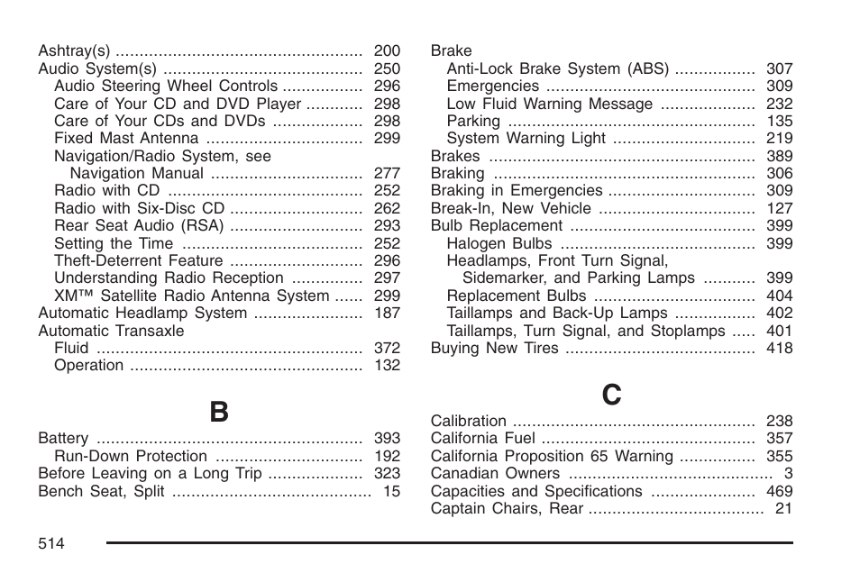 Buick 2007 Rendezvous User Manual | Page 514 / 528