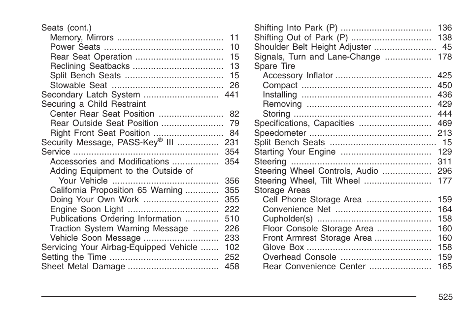 Buick 2007 Rendezvous User Manual | Page 525 / 528