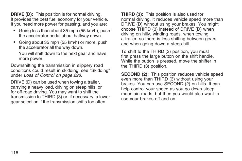 Buick 2007 Rainier User Manual | Page 116 / 534