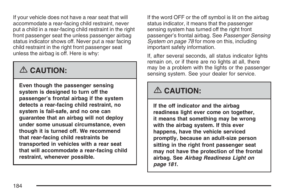 Buick 2007 Rainier User Manual | Page 184 / 534