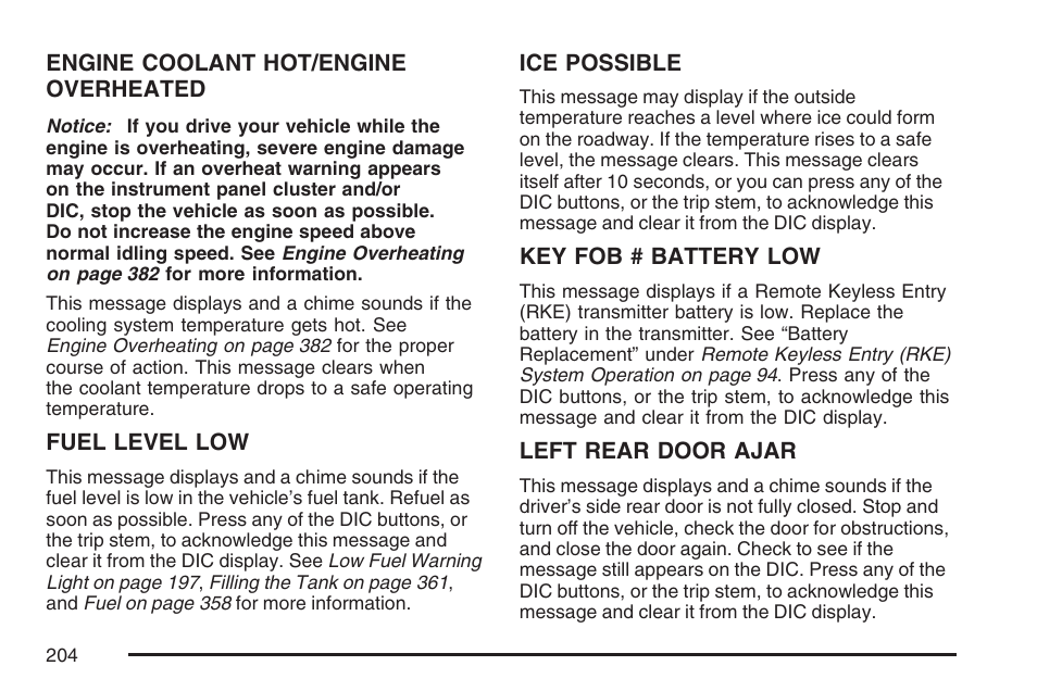 Buick 2007 Rainier User Manual | Page 204 / 534