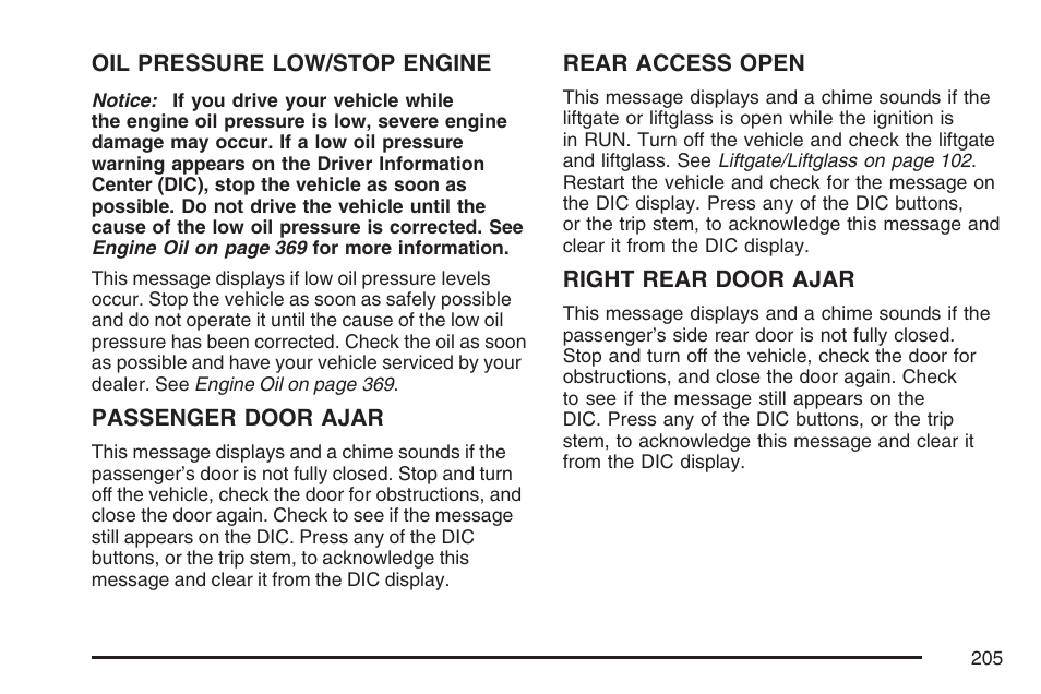 Buick 2007 Rainier User Manual | Page 205 / 534