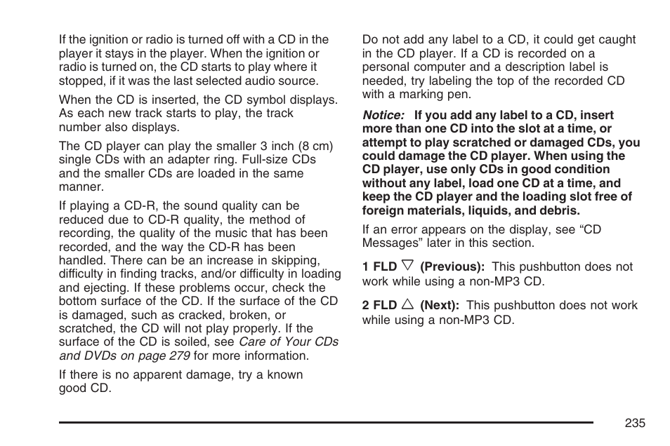 Buick 2007 Rainier User Manual | Page 235 / 534