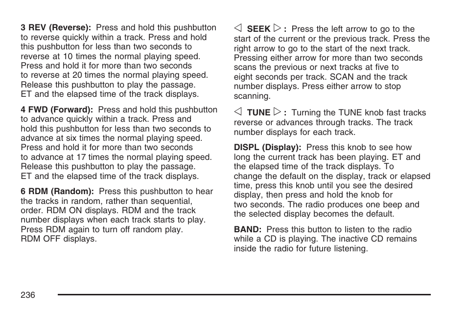 Buick 2007 Rainier User Manual | Page 236 / 534