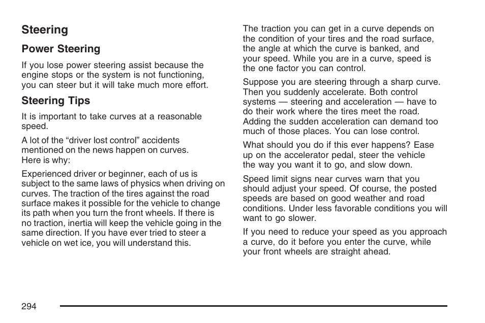 Steering | Buick 2007 Rainier User Manual | Page 294 / 534