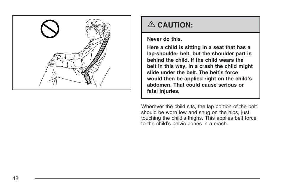 Caution | Buick 2007 Rainier User Manual | Page 42 / 534