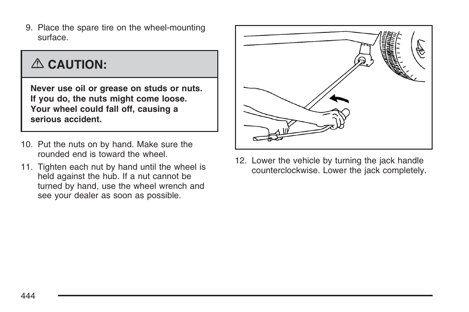 Caution | Buick 2007 Rainier User Manual | Page 444 / 534