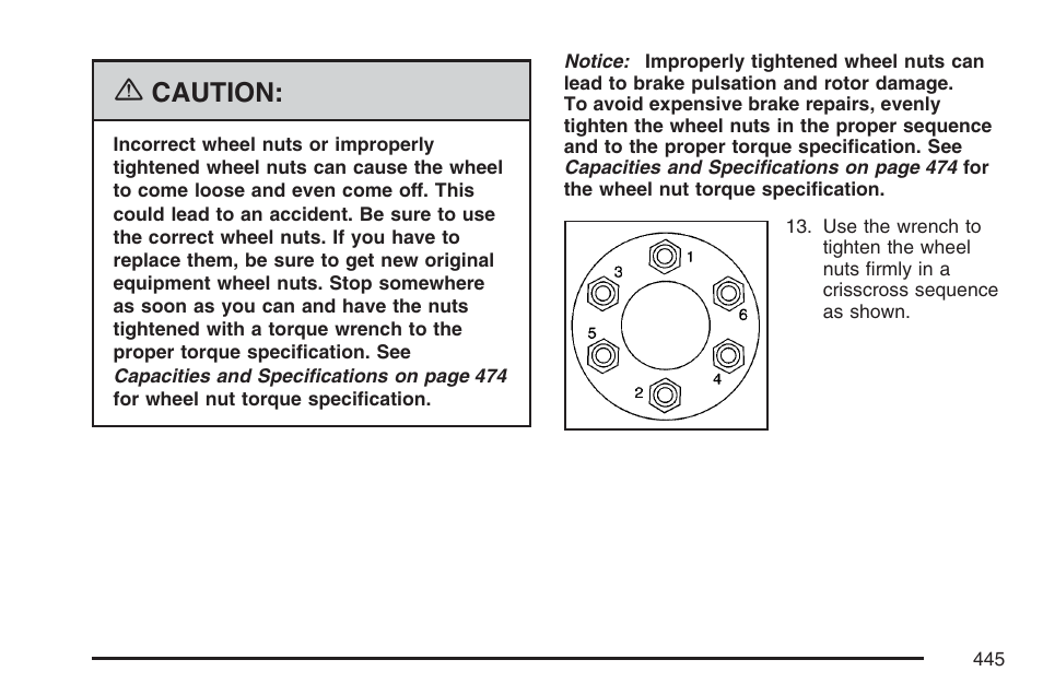 Caution | Buick 2007 Rainier User Manual | Page 445 / 534
