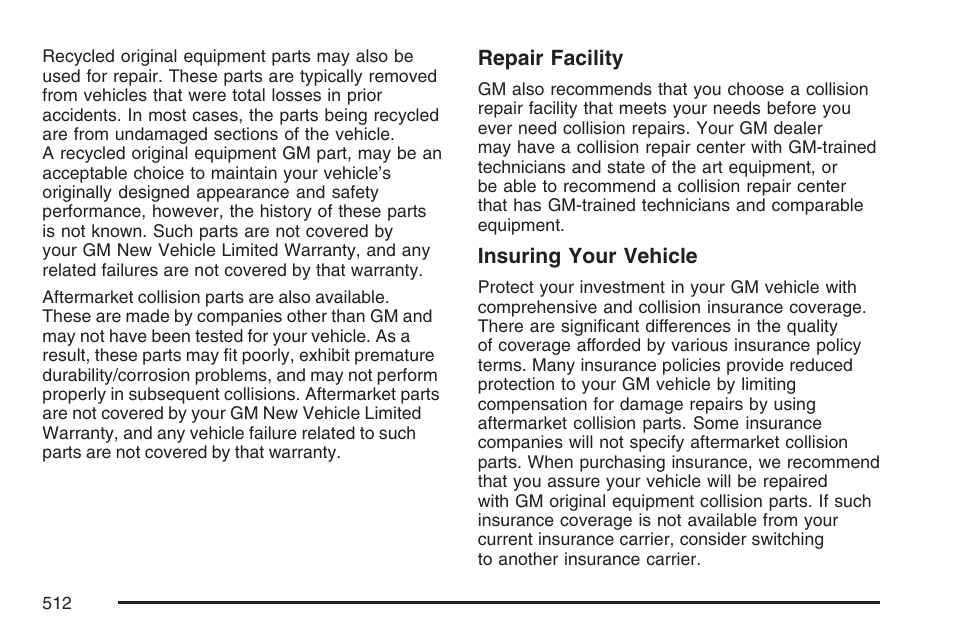 Buick 2007 Rainier User Manual | Page 512 / 534