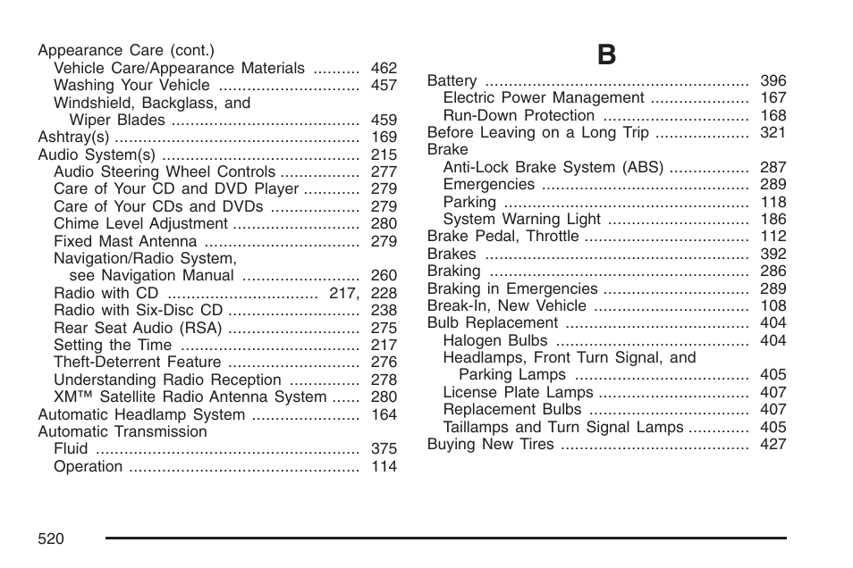 Buick 2007 Rainier User Manual | Page 520 / 534