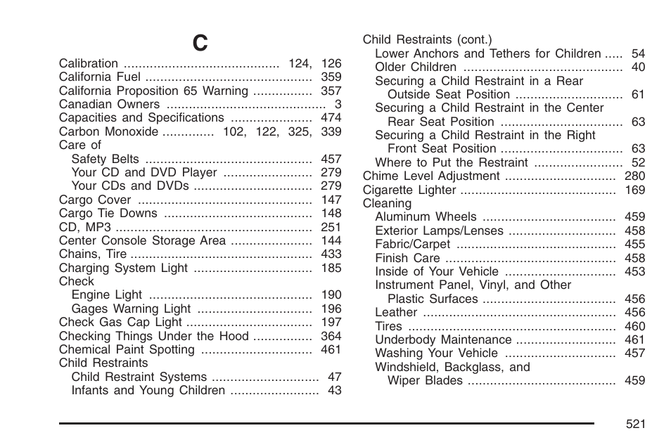 Buick 2007 Rainier User Manual | Page 521 / 534
