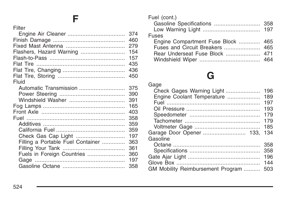 Buick 2007 Rainier User Manual | Page 524 / 534