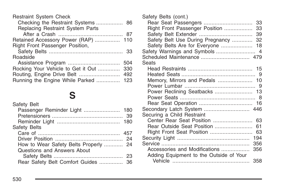 Buick 2007 Rainier User Manual | Page 530 / 534