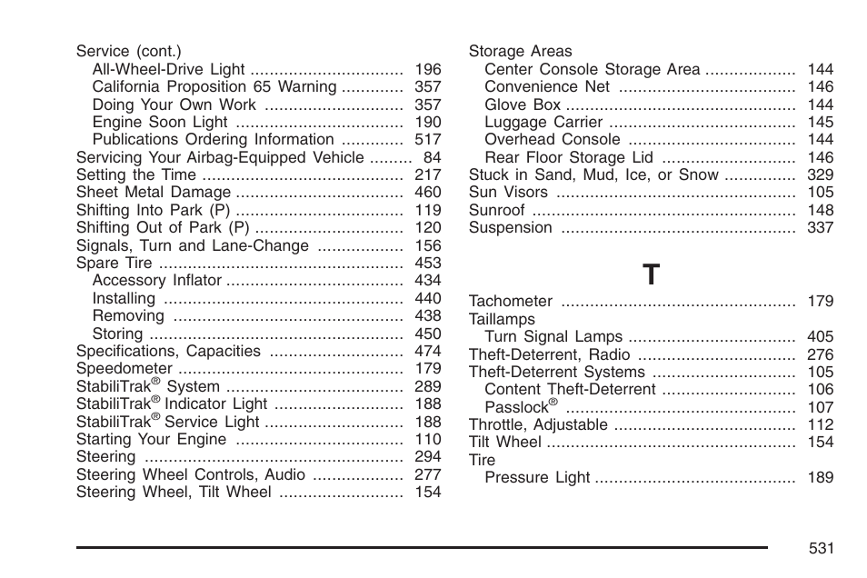 Buick 2007 Rainier User Manual | Page 531 / 534