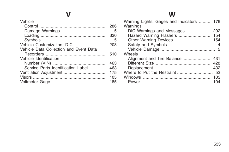 Buick 2007 Rainier User Manual | Page 533 / 534