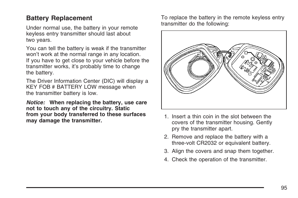 Battery replacement | Buick 2007 Rainier User Manual | Page 95 / 534