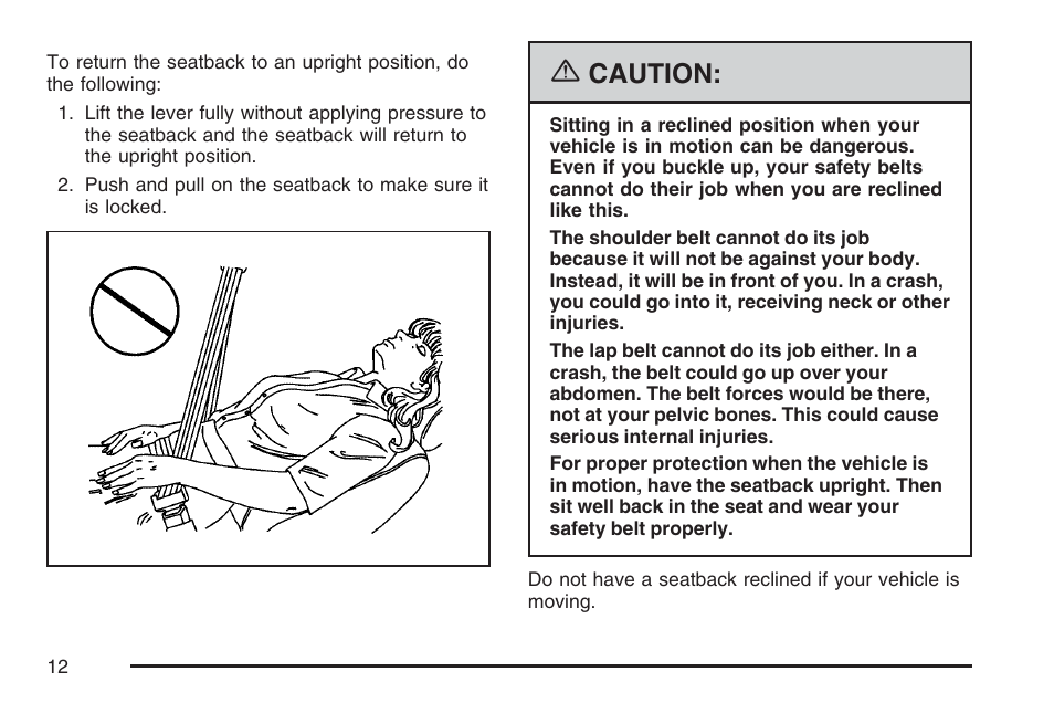 Caution | Buick 2007 LaCrosse User Manual | Page 12 / 512