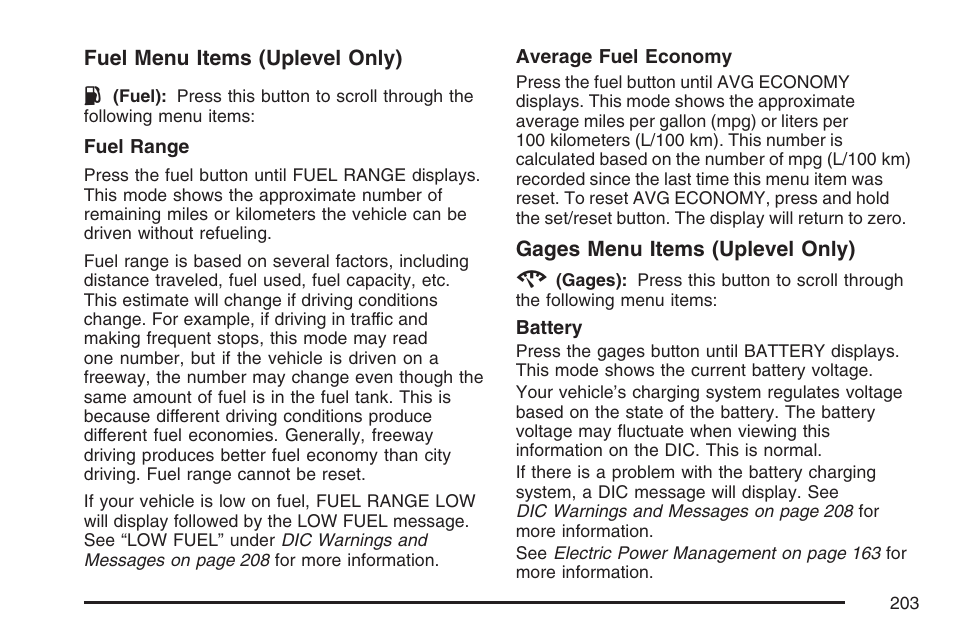 Buick 2007 LaCrosse User Manual | Page 203 / 512