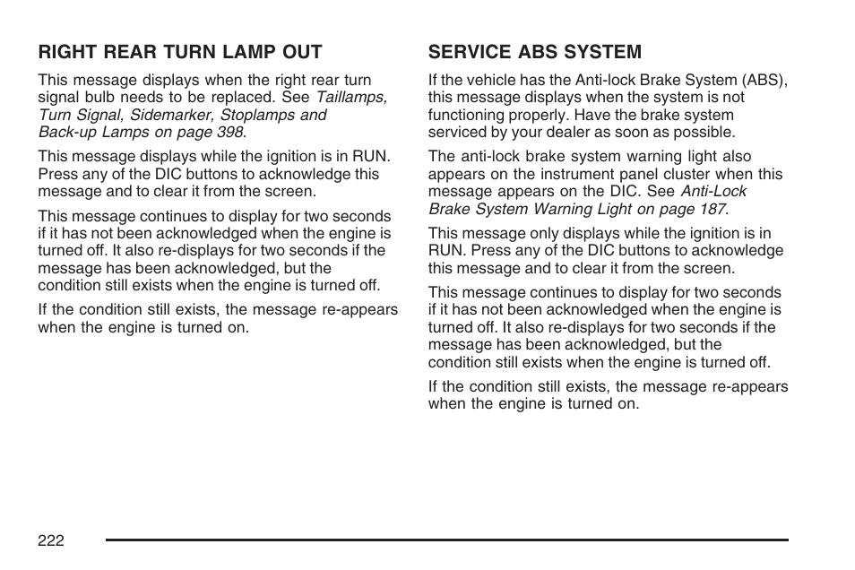 Buick 2007 LaCrosse User Manual | Page 222 / 512