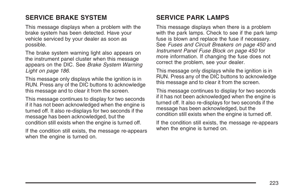 Buick 2007 LaCrosse User Manual | Page 223 / 512