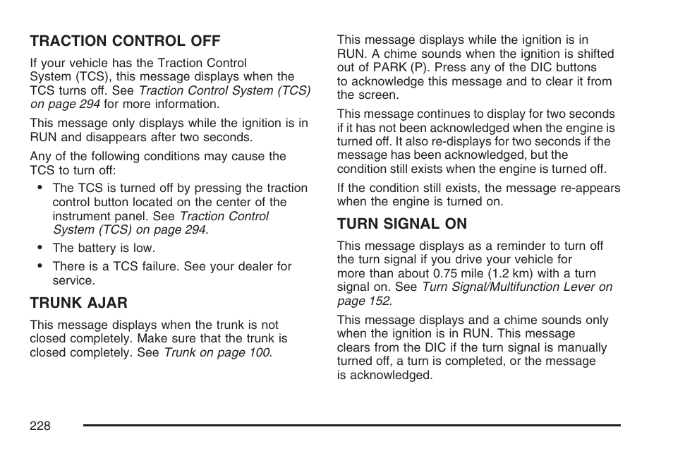 Buick 2007 LaCrosse User Manual | Page 228 / 512