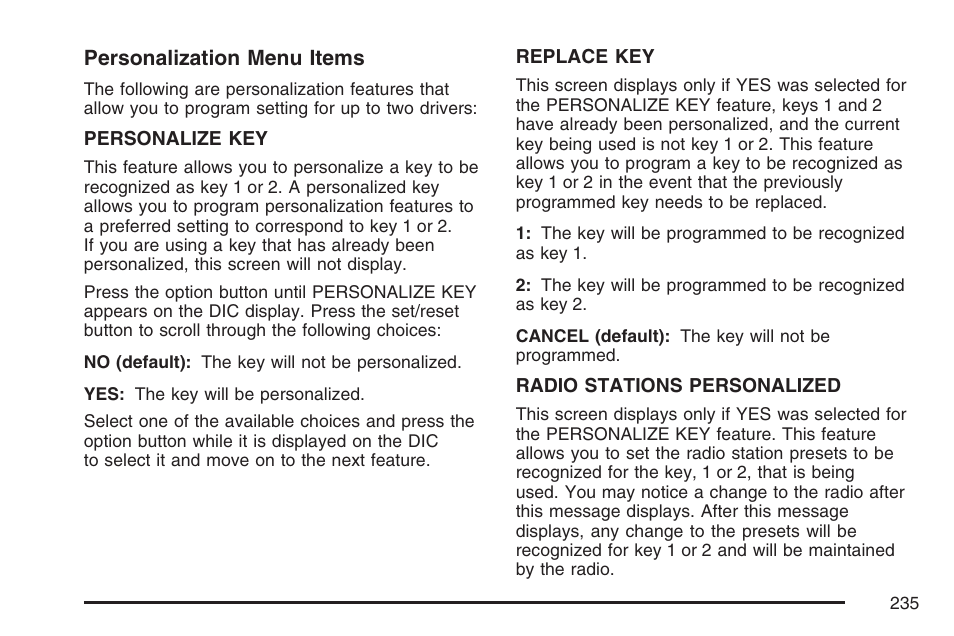Buick 2007 LaCrosse User Manual | Page 235 / 512