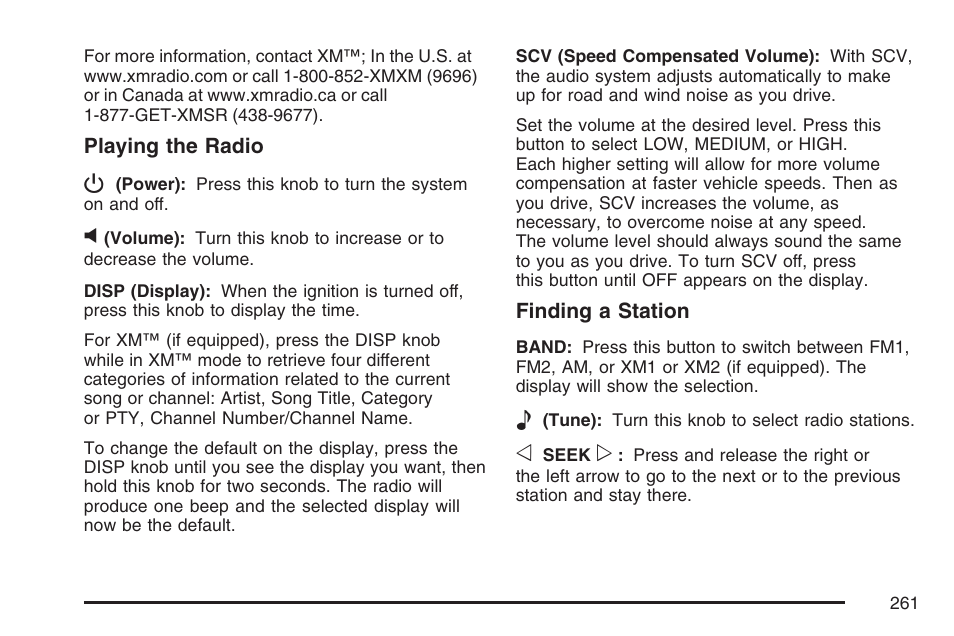 Buick 2007 LaCrosse User Manual | Page 261 / 512