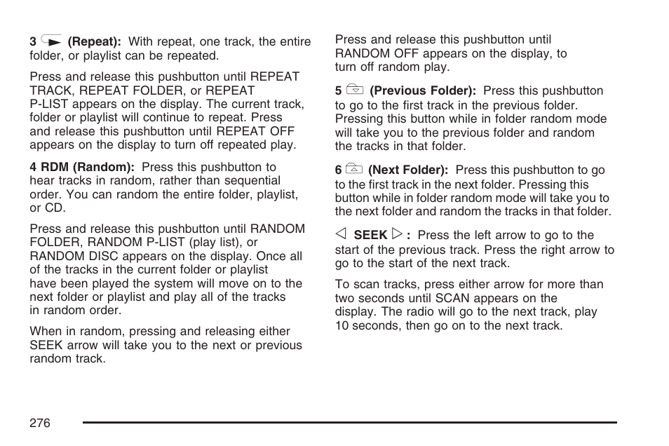 Buick 2007 LaCrosse User Manual | Page 276 / 512