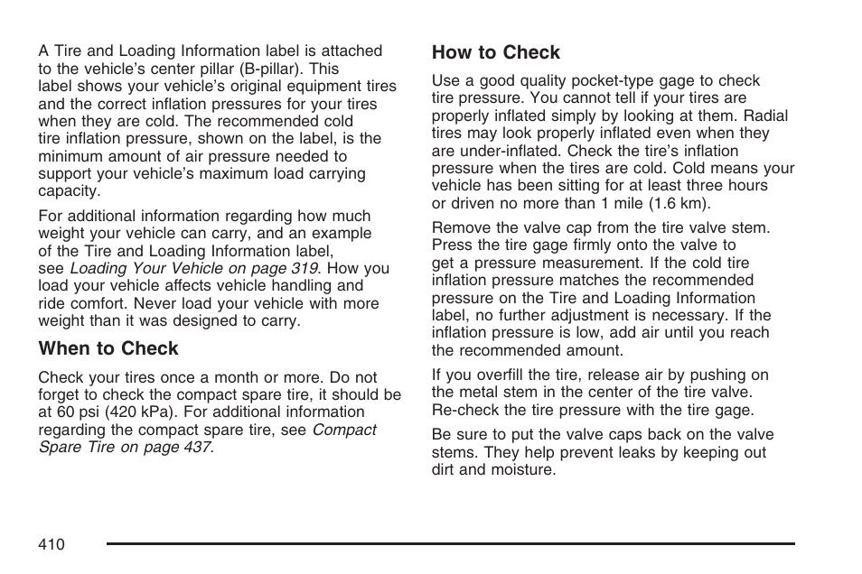 Buick 2007 LaCrosse User Manual | Page 410 / 512