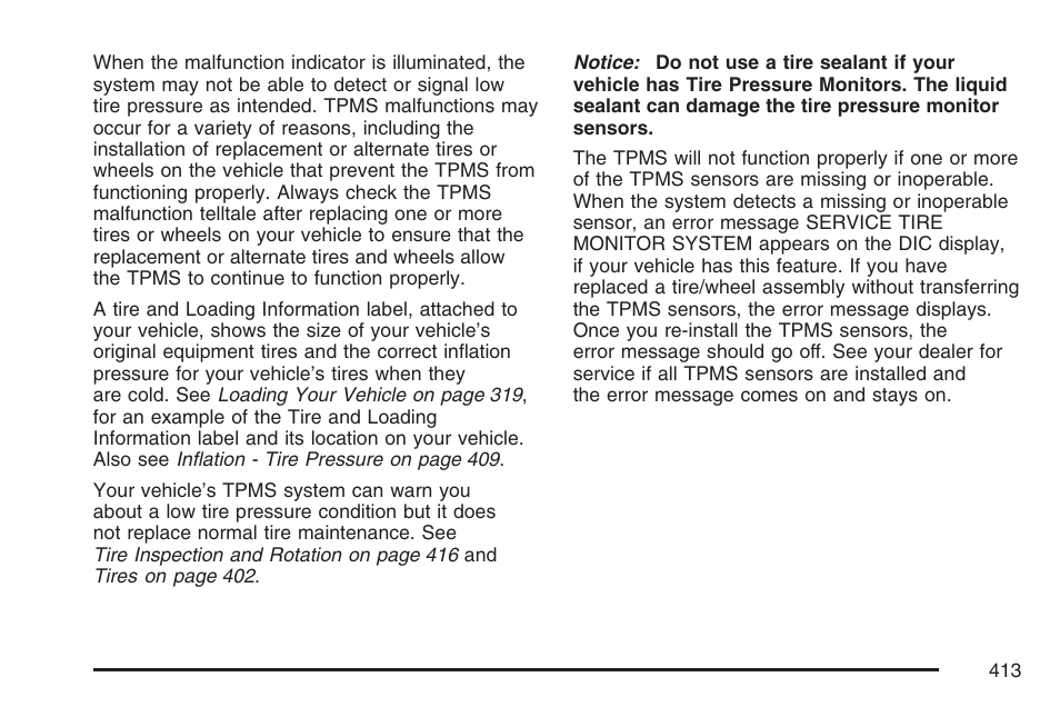 Buick 2007 LaCrosse User Manual | Page 413 / 512