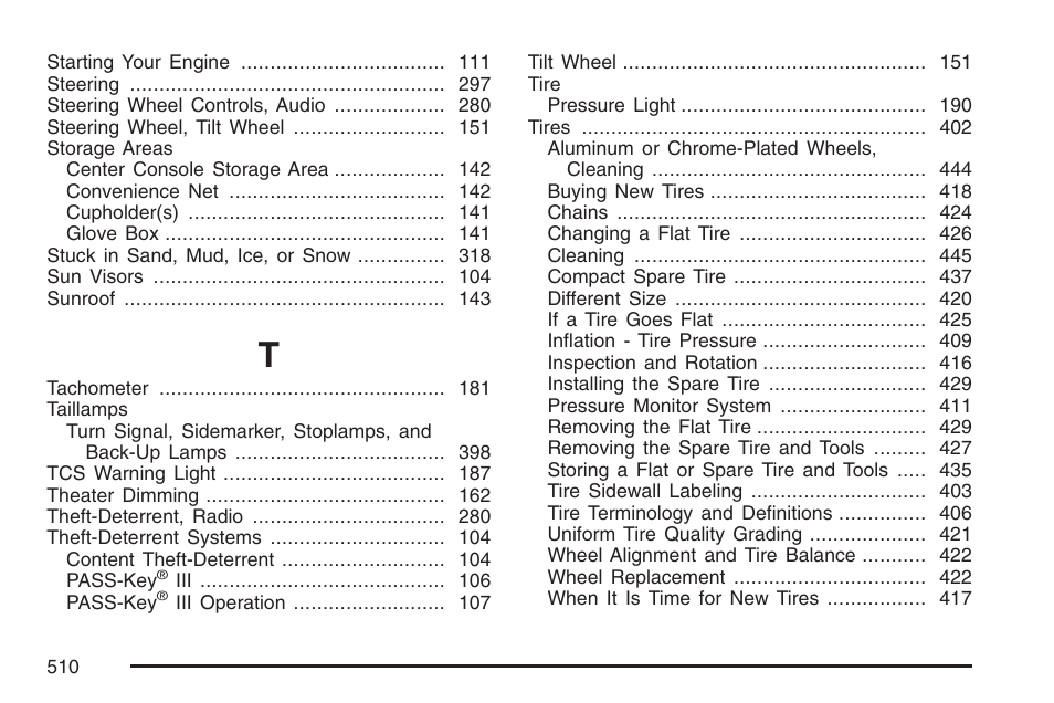 Buick 2007 LaCrosse User Manual | Page 510 / 512