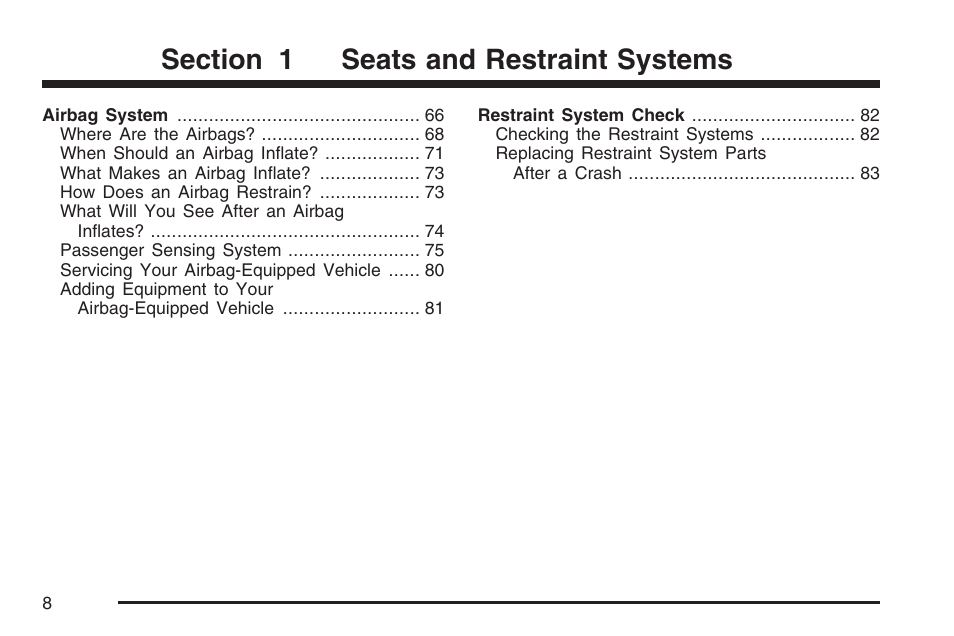 Buick 2007 LaCrosse User Manual | Page 8 / 512