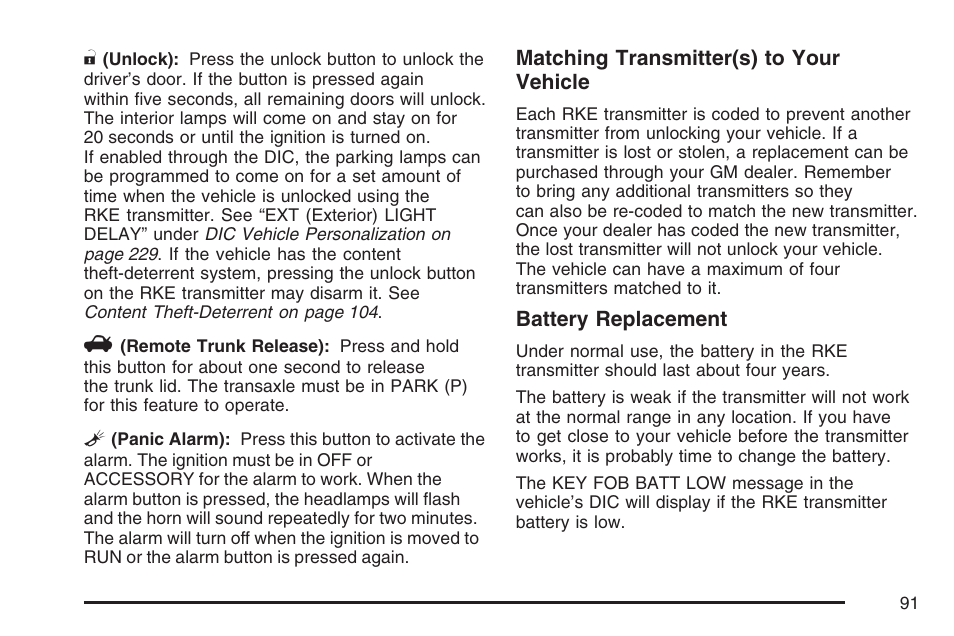 Buick 2007 LaCrosse User Manual | Page 91 / 512