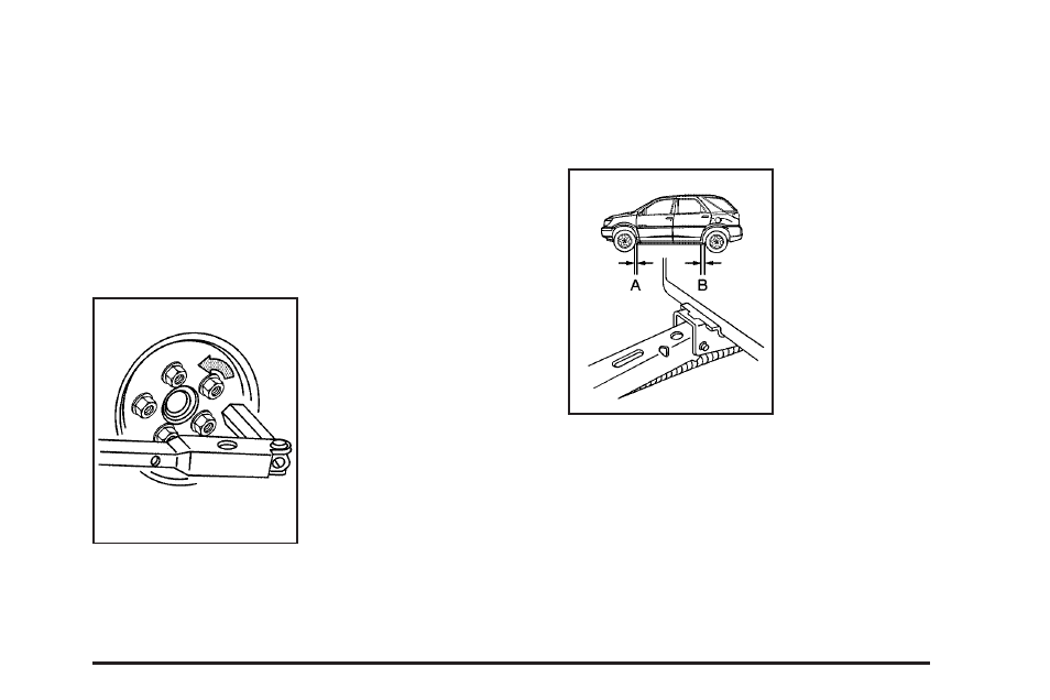 Removing the flat tire and installing, The spare tire -77 | Buick 2006 Rendezvous User Manual | Page 403 / 478