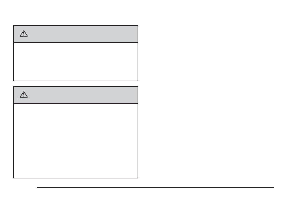 Caution | Buick 2006 Rendezvous User Manual | Page 414 / 478