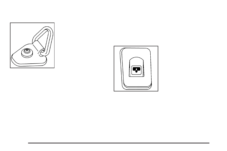 Cargo tie downs, Sunroof, Cargo tie downs -50 | Sunroof -50 | Buick 2006 Rainier User Manual | Page 120 / 470