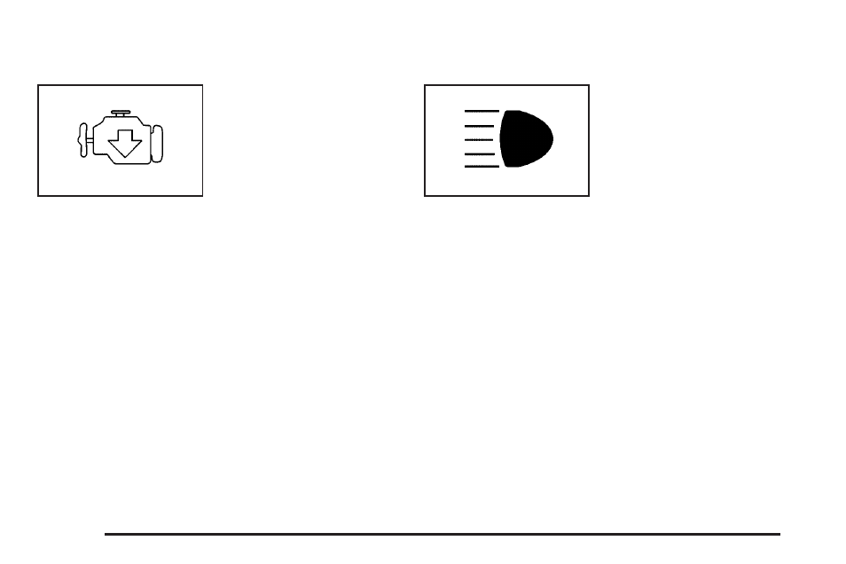Reduced engine power light, Highbeam on light | Buick 2006 Rainier User Manual | Page 162 / 470