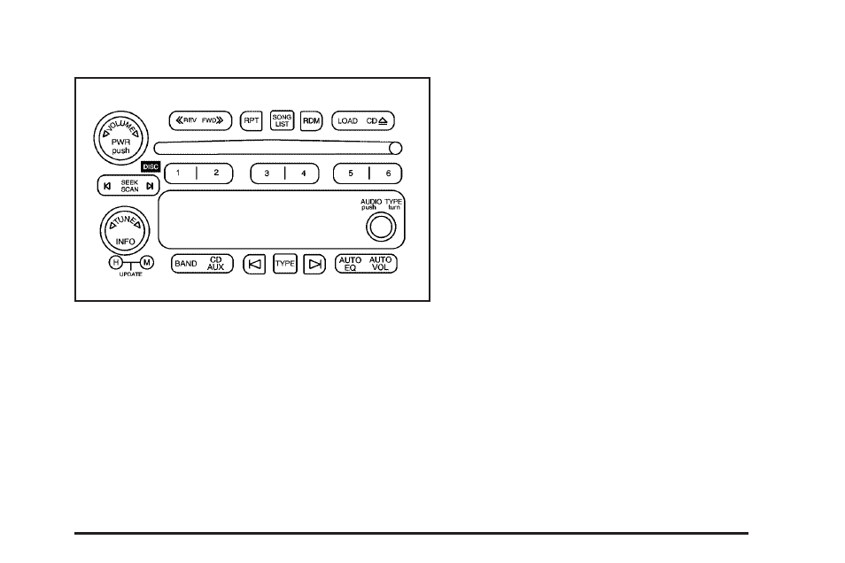 Radio with six-disc cd, Radio with six-disc cd -99, Radio data system (rds) | Buick 2006 Rainier User Manual | Page 221 / 470