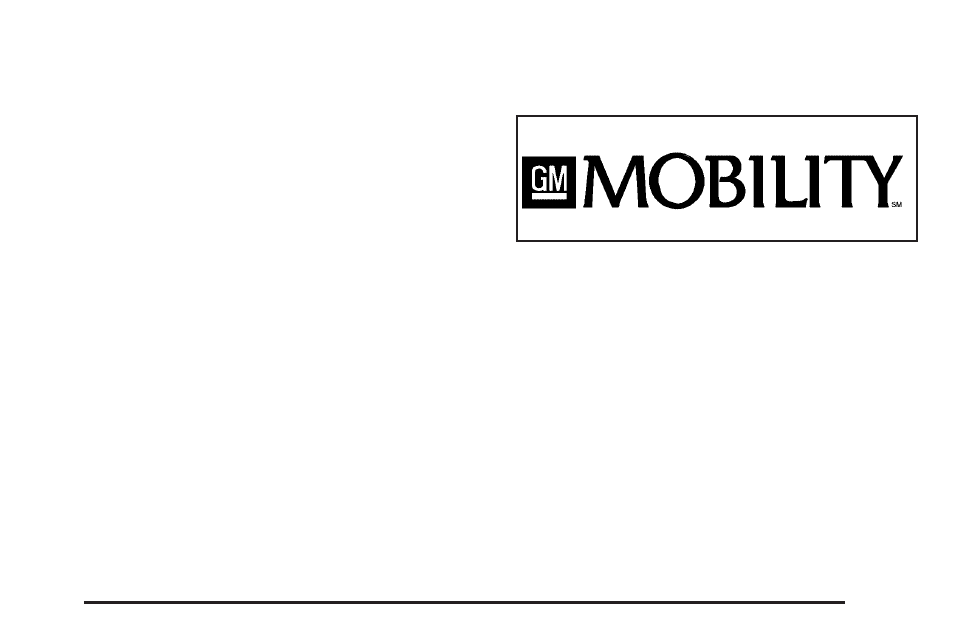 Gm mobility reimbursement program, Gm mobility reimbursement program -5 | Buick 2006 Rainier User Manual | Page 445 / 470