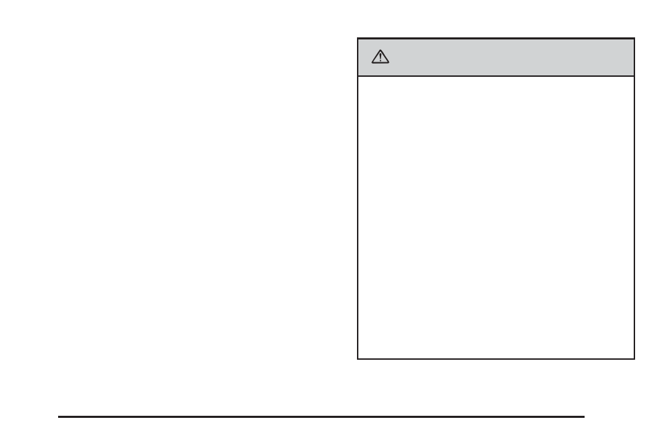 Caution | Buick 2006 Rainier User Manual | Page 63 / 470