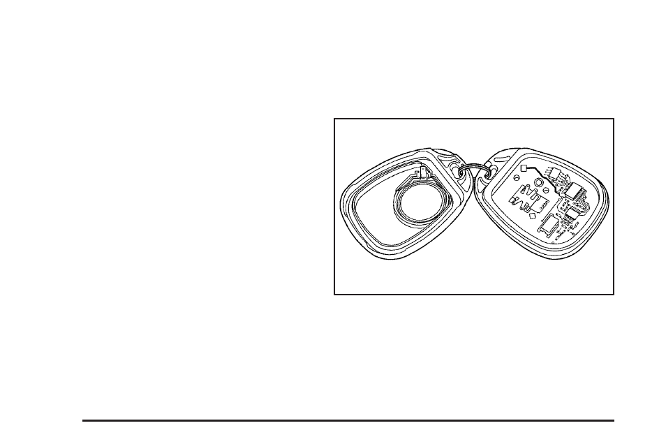 Matching transmitter(s) to your vehicle, Battery replacement | Buick 2006 Rainier User Manual | Page 76 / 470