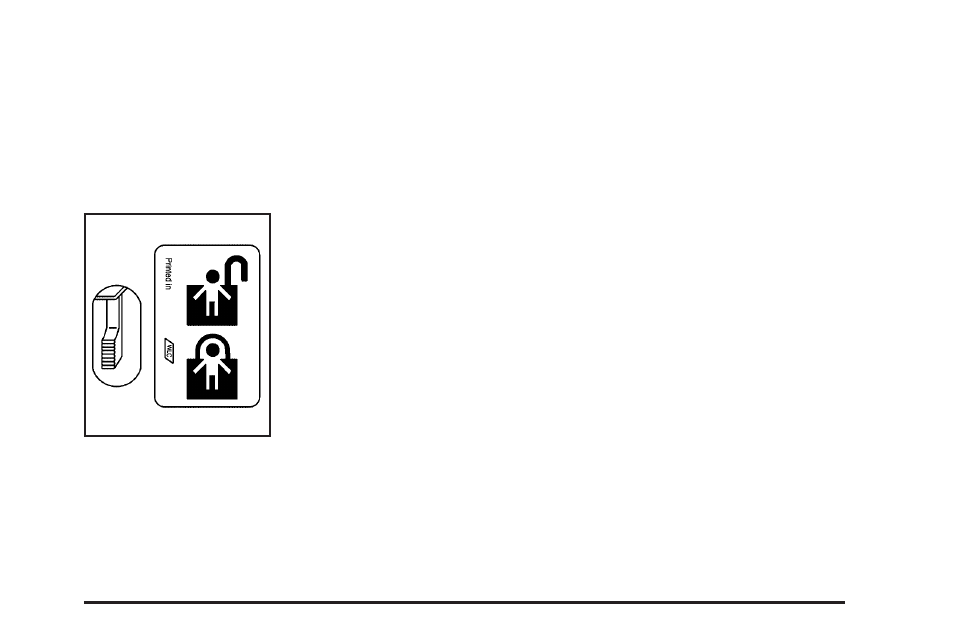 Rear door security locks, Lockout protection | Buick 2006 Rainier User Manual | Page 81 / 470