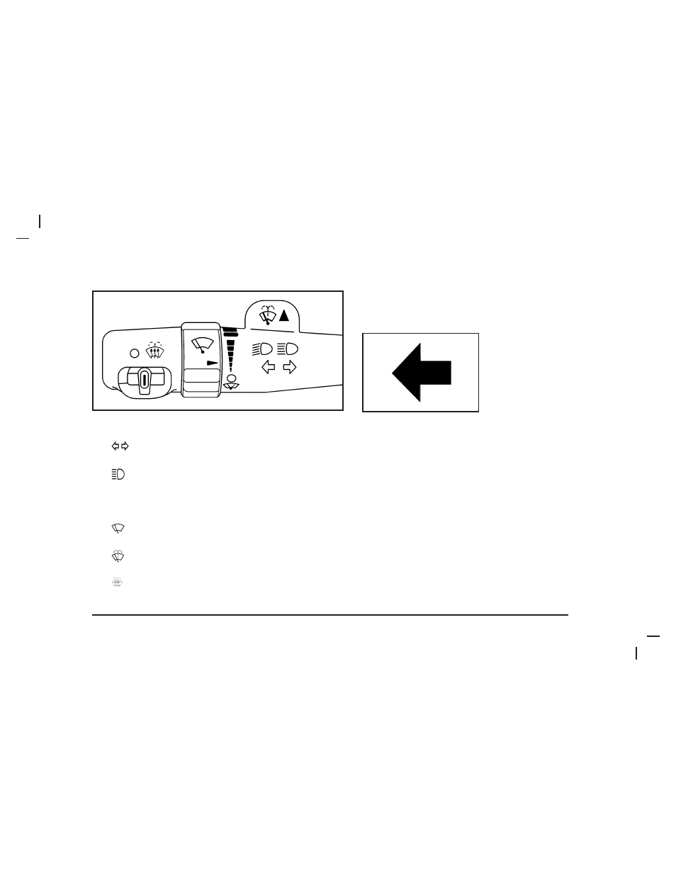 Turn signal/multifunction lever, Turn and lane-change signals | Buick 2006 Lucerne User Manual | Page 131 / 416