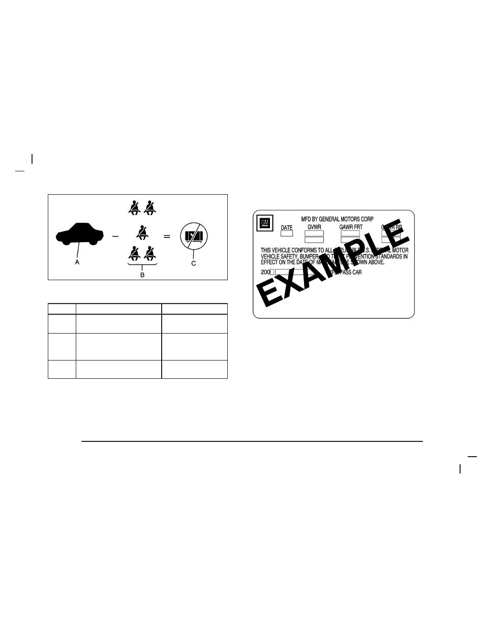 Loading your vehicle, Certification label | Buick 2006 Lucerne User Manual | Page 258 / 416