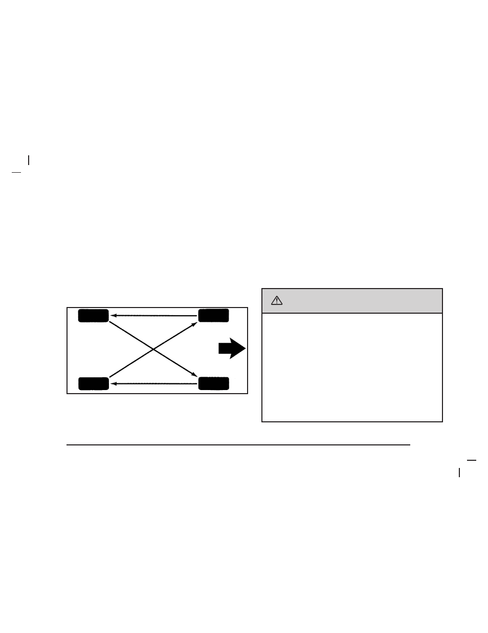 Caution, Tire inspection and rotation | Buick 2006 Lucerne User Manual | Page 333 / 416